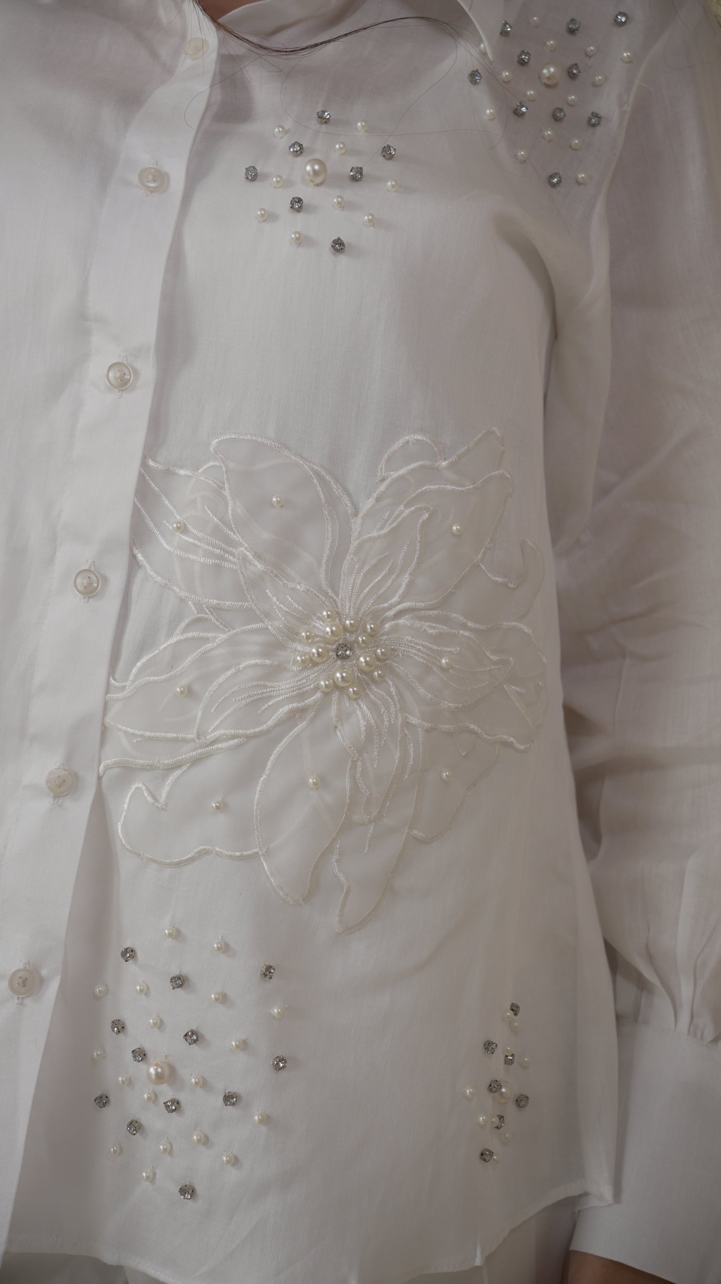 White embroidered Shirt