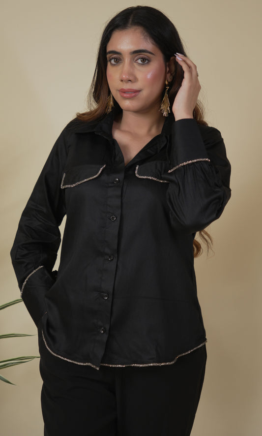 Black Sparkle Shirt
